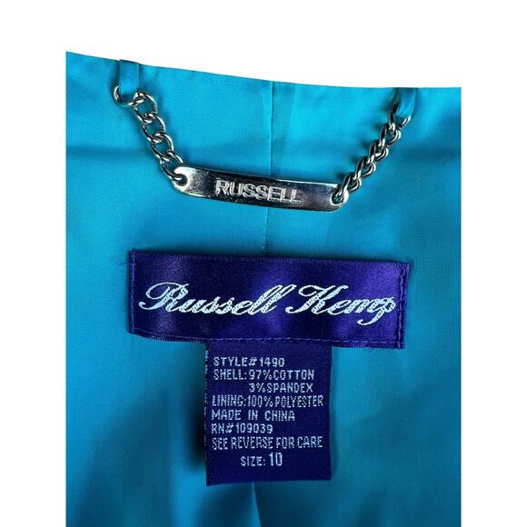 Russell Kemp Women's Vintage Secretary Career Sequin Jacket Animal Print Size 10 - Picture 4 of 10